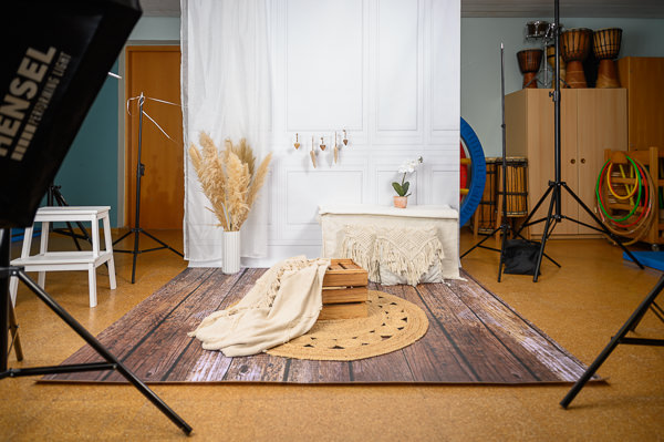 Kindergartenfotografie Herbertshofen - Boho-Setup