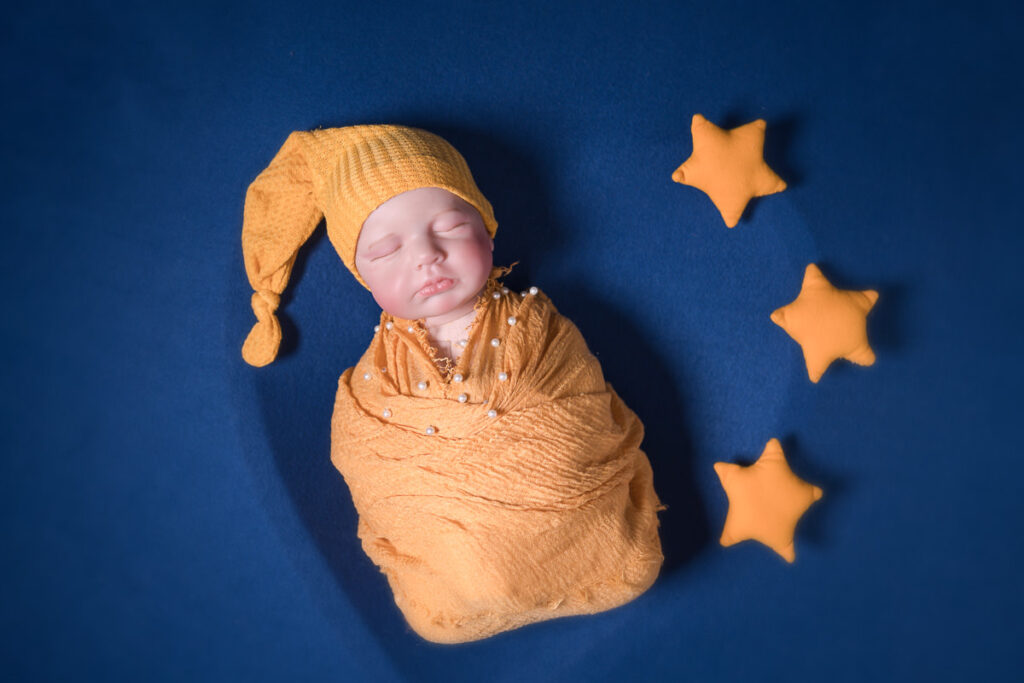 Newborn Shooting Donauwörth – Neugeborenes mit Sternendeko